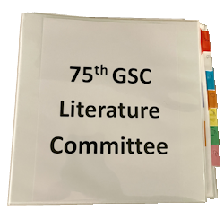 Literature Committee binder