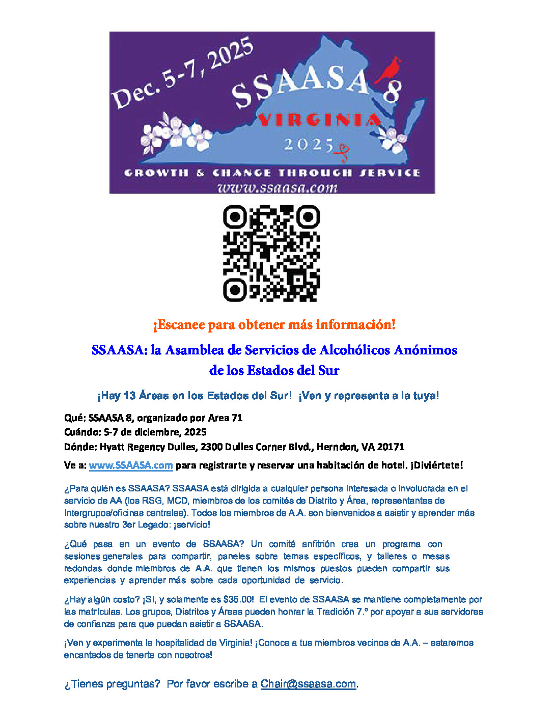 thumbnail of SSAASA 1 p.- Espanol