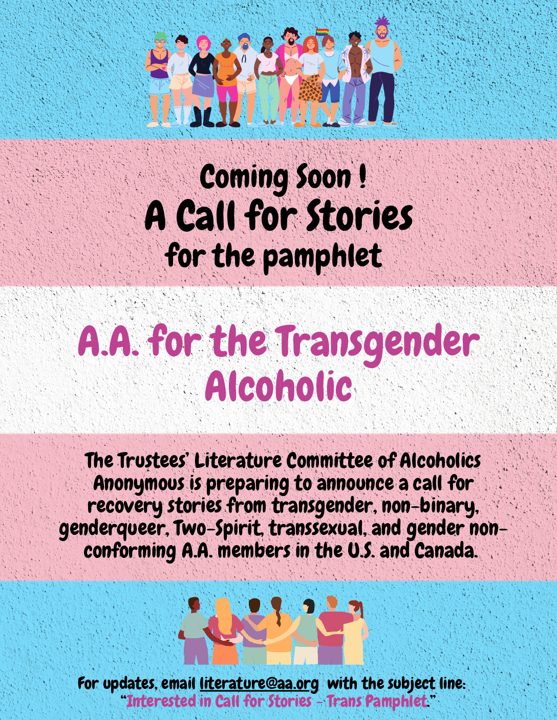 thumbnail of Coming Soon Transgender Pamphlet Call Digital flyer