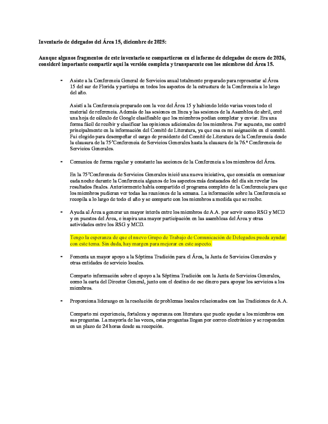 thumbnail of Area 15 Delegate Inventory December 2025 es-ES (1)