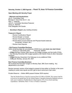 thumbnail of A15 Finance Committee Saturday, October 3, 2026 Agenda